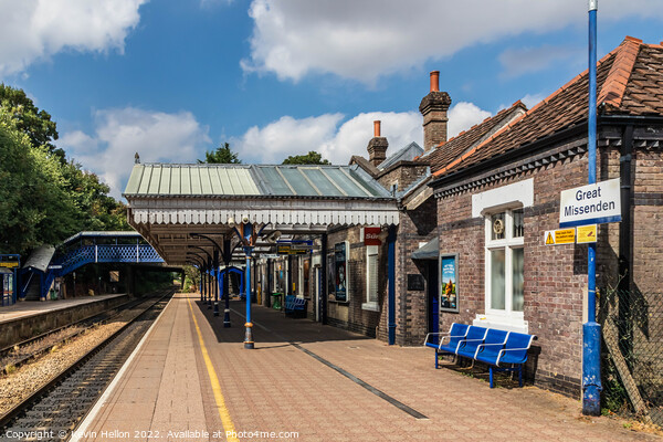Great Missenden Railway Station, Picture Board by Kevin Hellon