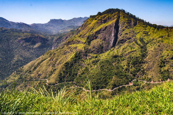 Mountain road view, Ella, Sri Lanka Picture Board by Kevin Hellon