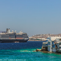 Buy canvas prints of The Holland America cruise ship Eurodam  by Kevin Hellon