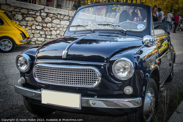 Fiat 500 convertible classic car Picture Board by Kevin Hellon
