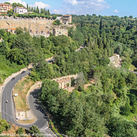 Buy canvas prints of The road to Pitigliano by Kevin Hellon