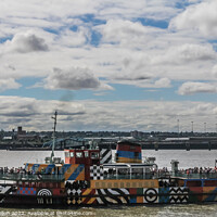 Buy canvas prints of Ferry across the Mersey,  by Kevin Hellon
