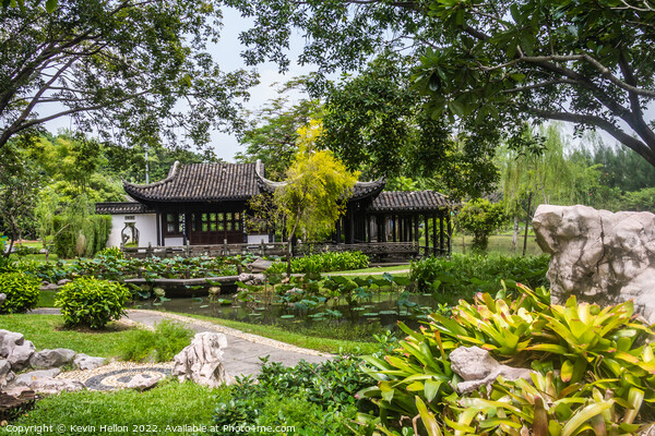 Japanese Garden, Rama IX Park, Bangkok, Thailand Picture Board by Kevin Hellon
