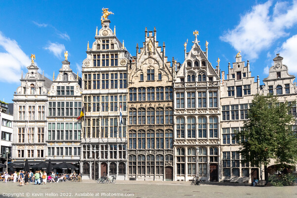 Guild houses in the Grote Markt, Antwerp, Belgium Picture Board by Kevin Hellon