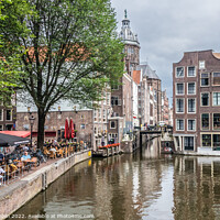 Buy canvas prints of Ouderzijds Voorburgwal, Amsterdam, Netherlands by Kevin Hellon