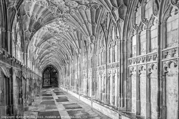 Cloisters, Gloucester Cathedral Picture Board by Kevin Hellon