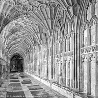 Buy canvas prints of Cloisters, Gloucester Cathedral by Kevin Hellon