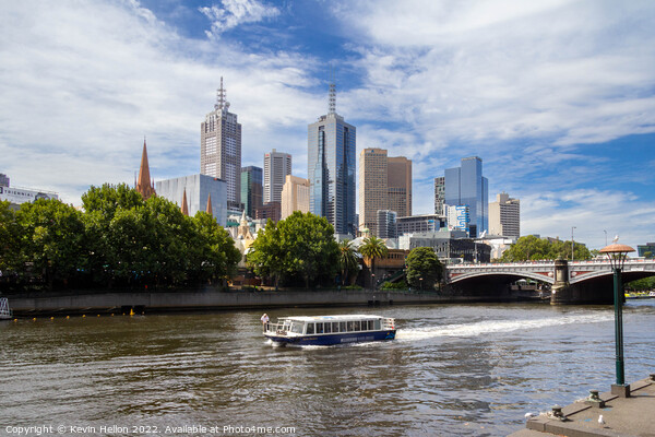 Cruising the Yarra River Picture Board by Kevin Hellon