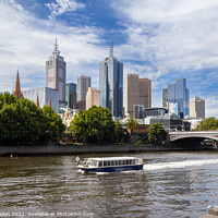 Buy canvas prints of Cruising the Yarra River by Kevin Hellon