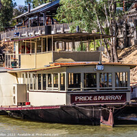 Buy canvas prints of Paddle steamer, Pride of the Murray, Murray River, Echuca, Victo by Kevin Hellon