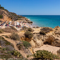 Buy canvas prints of Praia dos Aveiros, Albufeira, Algarve, Portugal by Kevin Hellon
