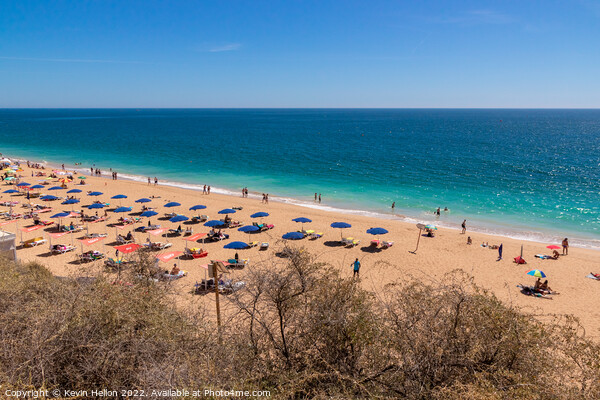 Praia de Albufeira Picture Board by Kevin Hellon