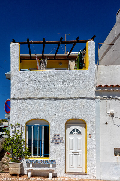 Pretty seafront cottage, Albufeira old town,  Picture Board by Kevin Hellon