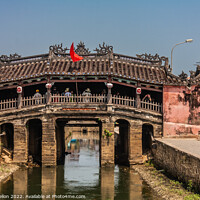 Buy canvas prints of The Japanese Bridge, Hoi An, Vietnam by Kevin Hellon