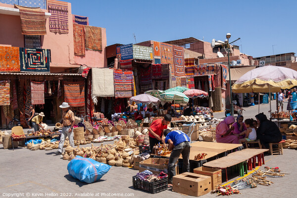 Market place in Marrakech, Morocco Picture Board by Kevin Hellon