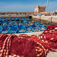 Buy canvas prints of The harbour, Essaouira, Morocco by Kevin Hellon