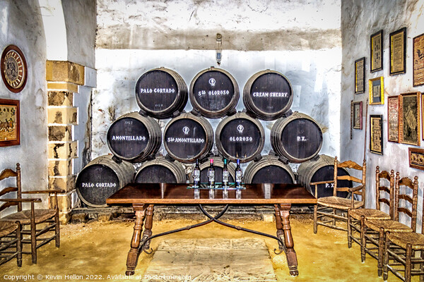 Sherry tasting cellar, Jerez, Spain Picture Board by Kevin Hellon