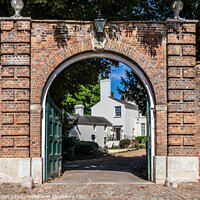 Buy canvas prints of Entrance to Prebendal House, Old Aylesbury, by Kevin Hellon