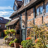 Buy canvas prints of Cottages in Old Aylesbury, Buckinghamshire, England by Kevin Hellon