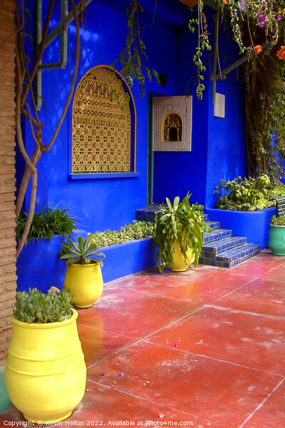 Garden of Yves St Laurent, Marrakesh, Morocco Picture Board by Kevin Hellon