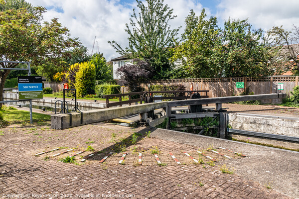 Blake's Lock, River Kennet, Picture Board by Kevin Hellon