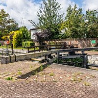 Buy canvas prints of Blake's Lock, River Kennet, by Kevin Hellon
