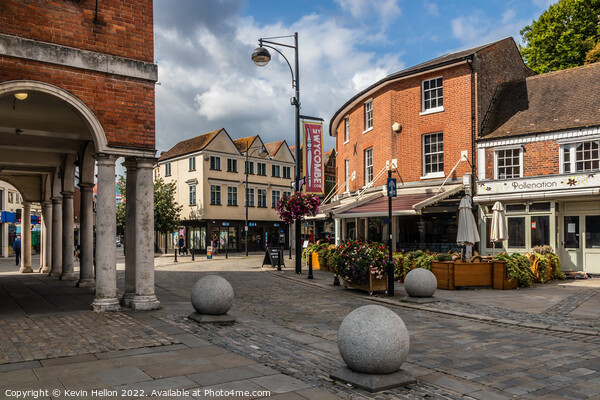 High Street/ Church Street, High Wycombe, Picture Board by Kevin Hellon