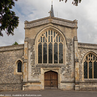 Buy canvas prints of Front view of St Mary;s Church, Chesham by Kevin Hellon