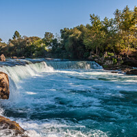 Buy canvas prints of Manavgat waterfall, near Side, Turkey by Kevin Hellon
