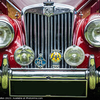 Buy canvas prints of MG TF classic British sports car by Kevin Hellon