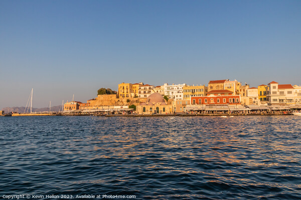 The Venetian harbour, Chania, Picture Board by Kevin Hellon