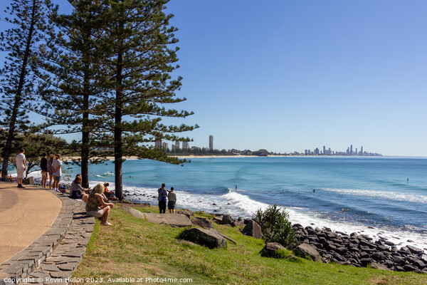 Burleigh Beach  Picture Board by Kevin Hellon