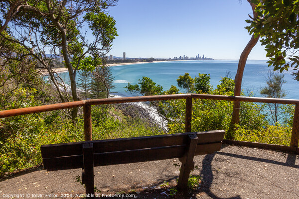 View from Burleigh Heads National Park  on a sunny Picture Board by Kevin Hellon