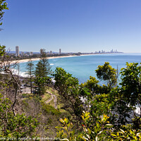 Buy canvas prints of View from Burleigh Heads National Park  on a sunny summer's day  by Kevin Hellon