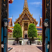 Buy canvas prints of Entrance to Wat Ratchabhopit by Kevin Hellon