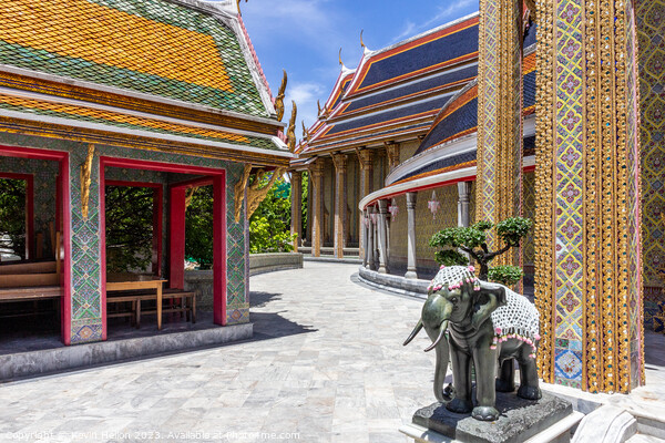 Majestic Entrance to Wat Ratchabhopit Picture Board by Kevin Hellon
