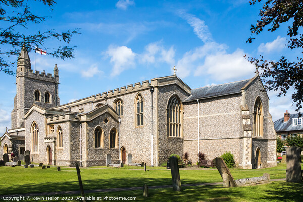 Majestic St Mary's Parish Church in Old Amersham Picture Board by Kevin Hellon
