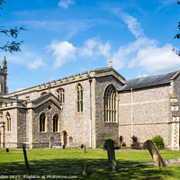 Buy canvas prints of Majestic St Mary's Parish Church in Old Amersham by Kevin Hellon