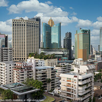 Buy canvas prints of Bangkok Skyline  by Kevin Hellon