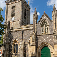 Buy canvas prints of All Saints parish church, High Wycombe by Kevin Hellon