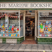 Buy canvas prints of The Marlow Bookshop by Kevin Hellon
