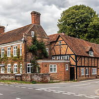 Buy canvas prints of Old houses in Old Amersham, Buckinghamshire, England, UK by Kevin Hellon