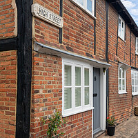 Buy canvas prints of Old cottages in  Old Amersham by Kevin Hellon