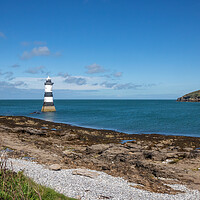 Buy canvas prints of Penmon Lighthouse. and Puffin Island, by Kevin Hellon