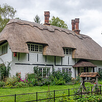 Buy canvas prints of English country cottage by Kevin Hellon