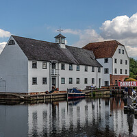 Buy canvas prints of Hambleden Mill, River Thames by Kevin Hellon