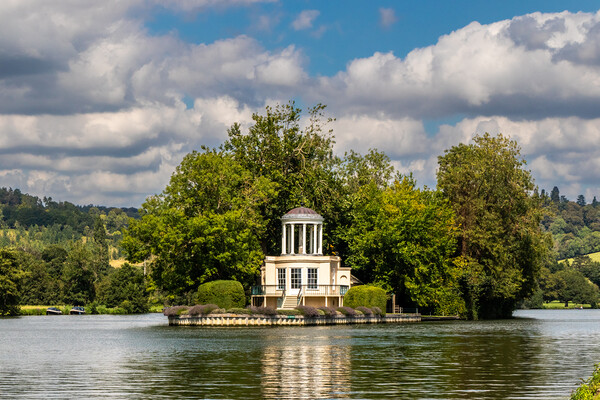 Folly on Temple island in the middle of the River Thames Picture Board by Kevin Hellon