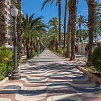 Buy canvas prints of The Esplanade, Alicante, Spain by Kevin Hellon