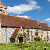 Buy canvas prints of St Michaels and All Angels parish church, Hughenden Valley, by Kevin Hellon