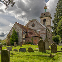 Buy canvas prints of St Lawrence Church, West Wycombe by Kevin Hellon
